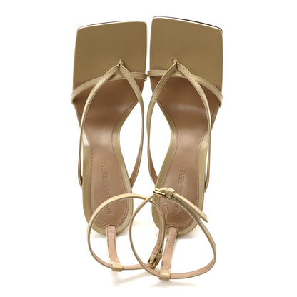 Bottega Veneta Lambskin Stretch Lounge Wedge Sandals 37.5 Cane Sugar 2 of 7