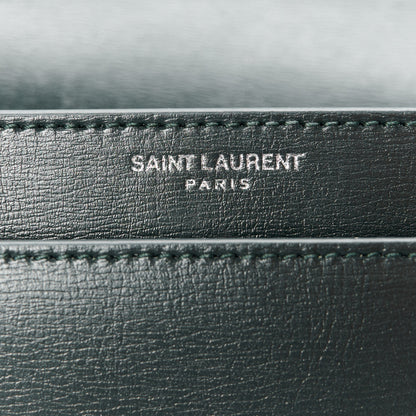 Saint Laurent Calfskin Medium Monogram Sunset Dark Green 7 of 11