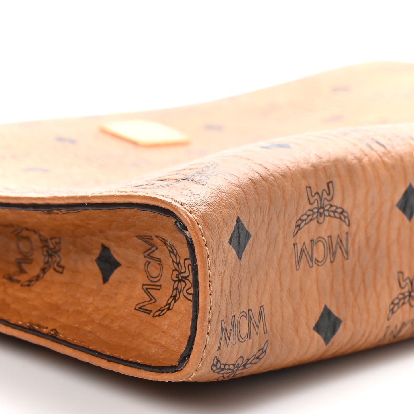 Visetos Large Zip Pouch Cognac