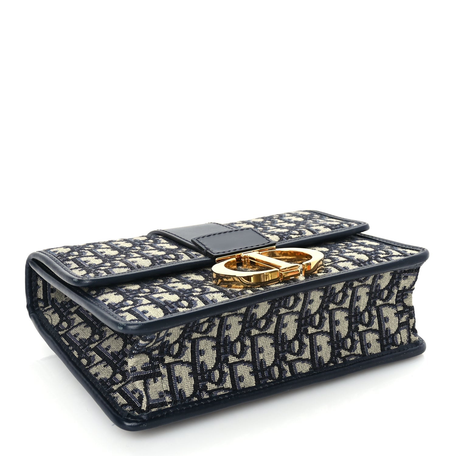 Christian Dior Oblique 30 Montaigne Flap Bag Blue 3 of 8