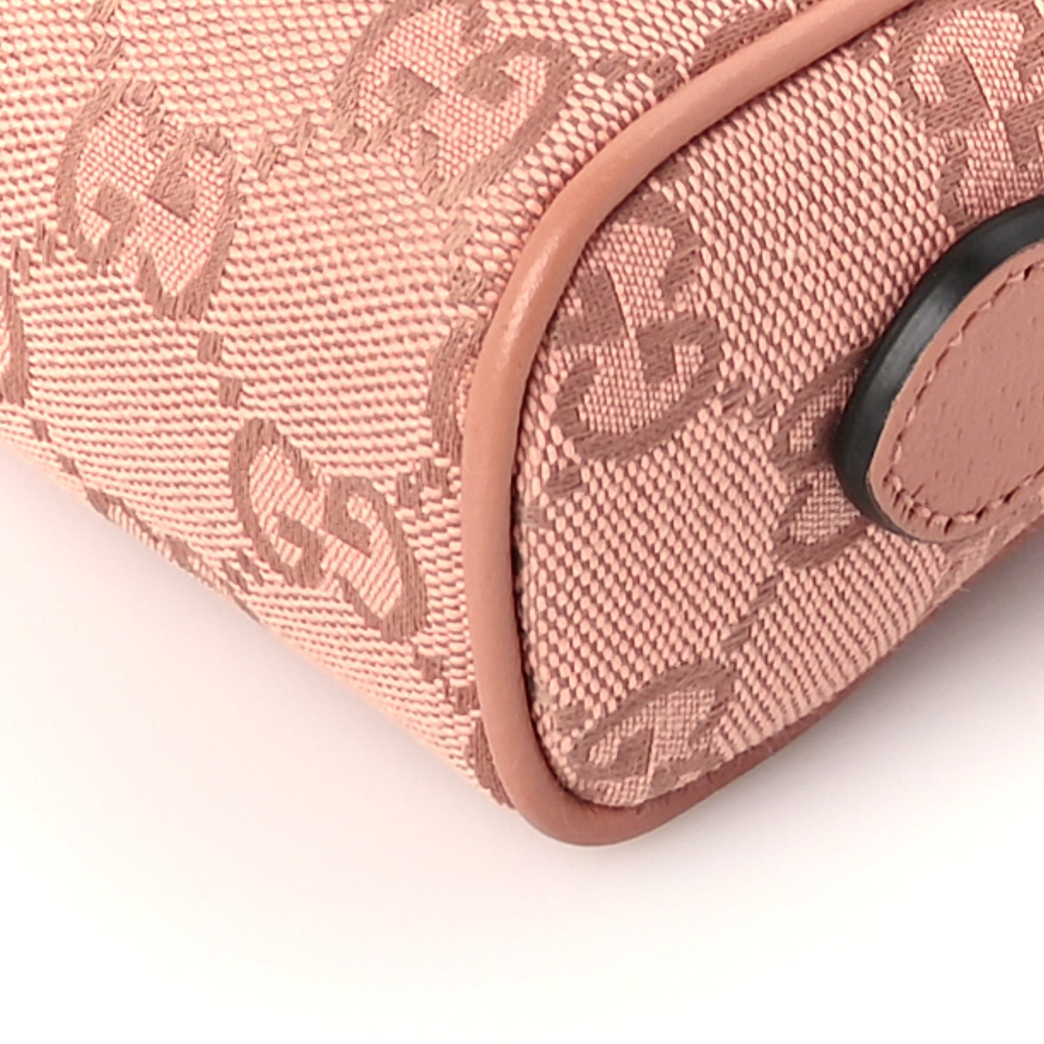 Gucci Monogram Textured Dollar Calfskin Mini Ophidia Shoulder Bag Cloche Rose Pink 8 of 8