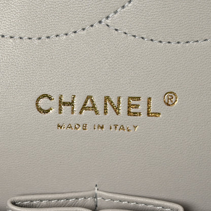 Chanel Caviar Quilted Jumbo Double Flap Grey 6 of 10