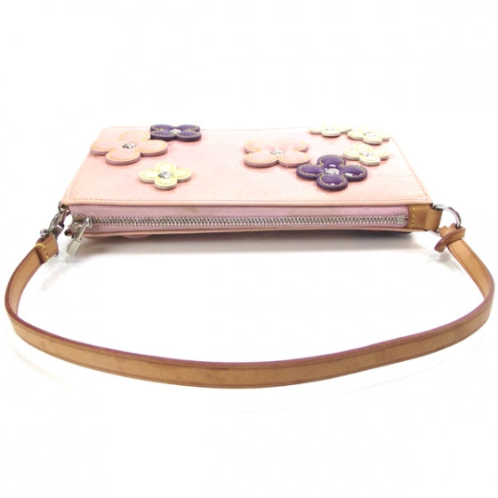 Louis Vuitton Vernis Lexington Fleurs Pochette Pink 5 of 11