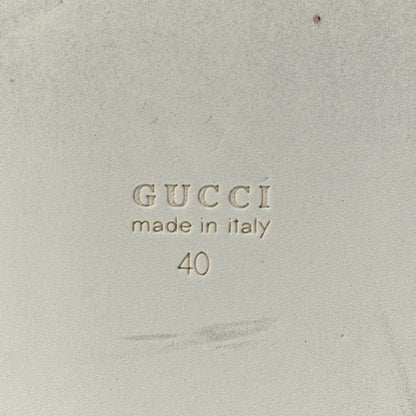 Gucci Glitter Peggy Platform Sneakers 40 Argento 6 of 12