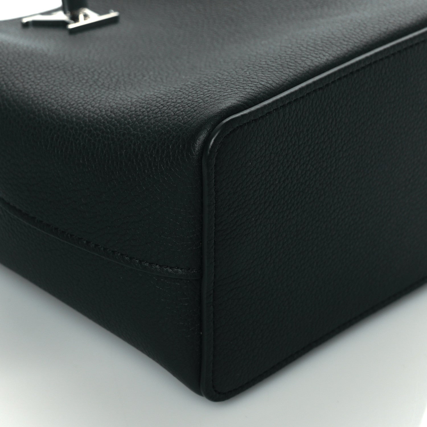 Louis Vuitton Calfskin Nano Lockme Bucket Black 8 of 9