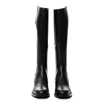Christian Dior Calfskin D-Folk Boot 36 Black 2 of 9