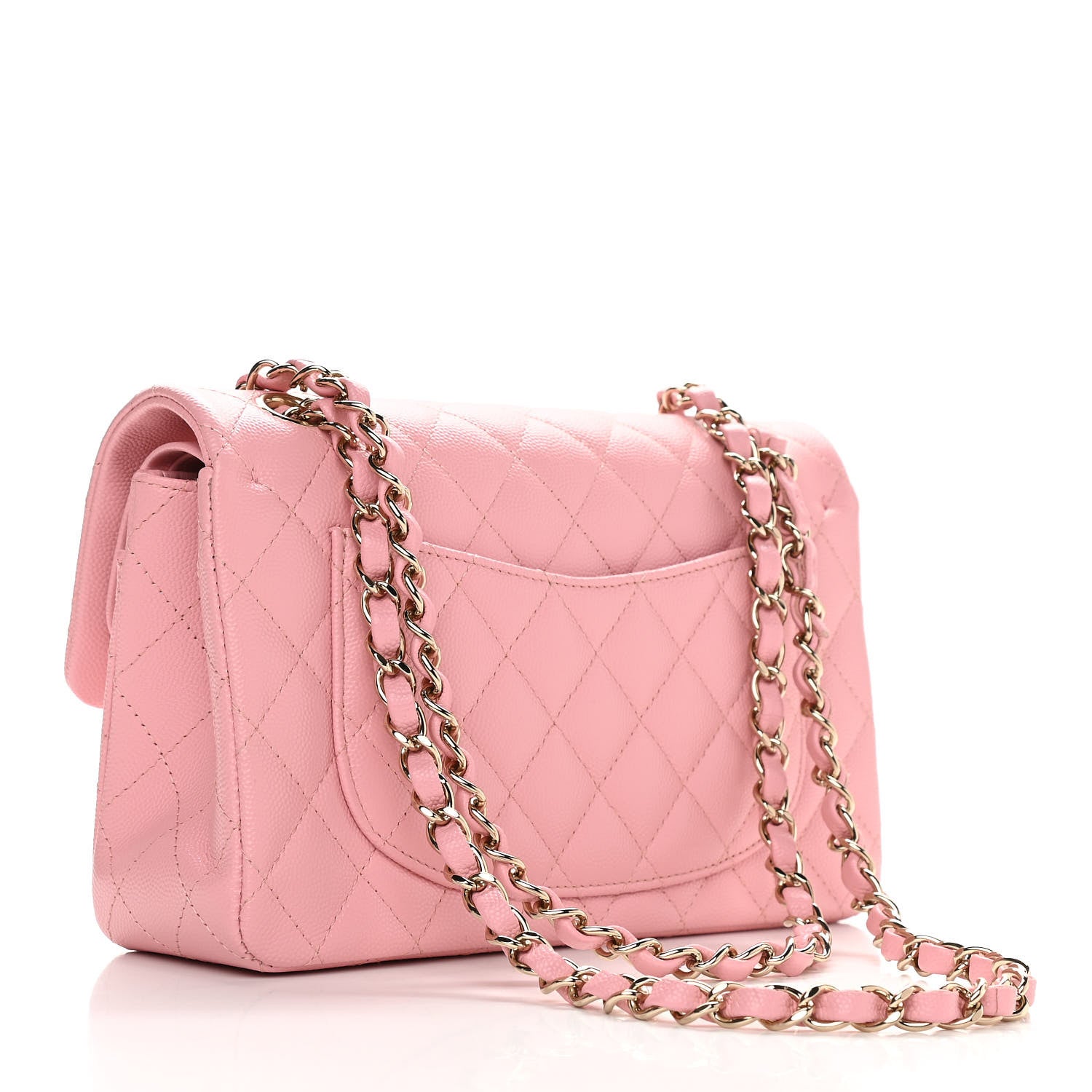 Chanel Caviar Quilted Small Double Flap Pink 3 of 11