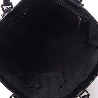 Gucci Imprime Monogram Studded Tote Black 4 of 8