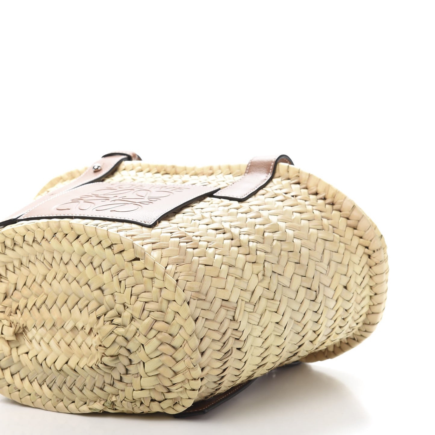 Raffia Small Basket Tote Bag Natural Tan