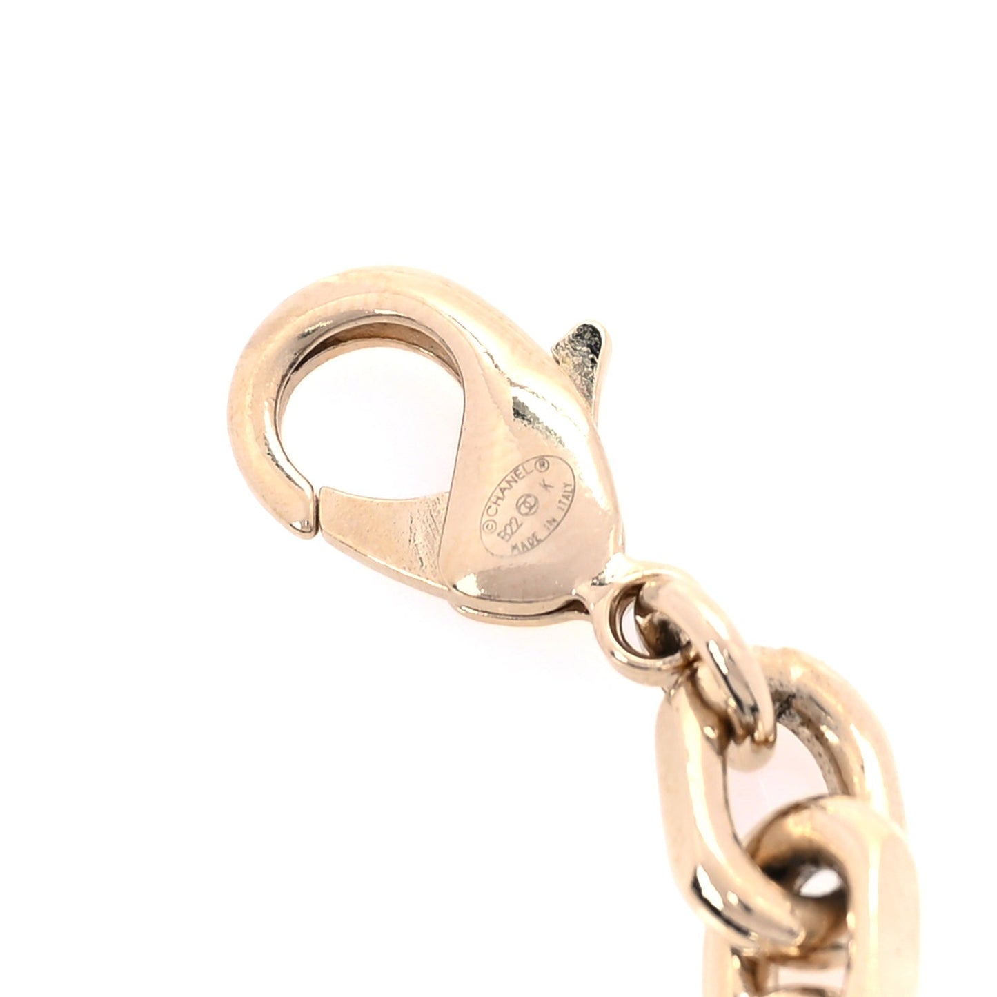 Metal CC Chain Link Necklace  Gold