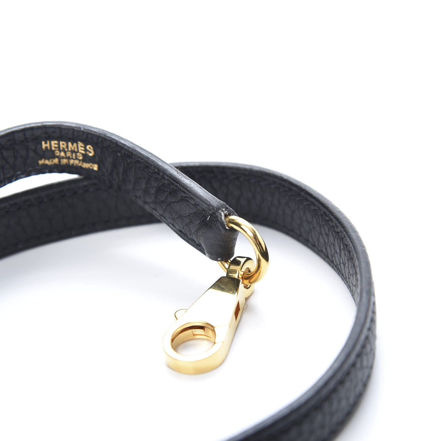 Hermes Taurillon Clemence Kelly Shoulder Strap Black 4 of 5