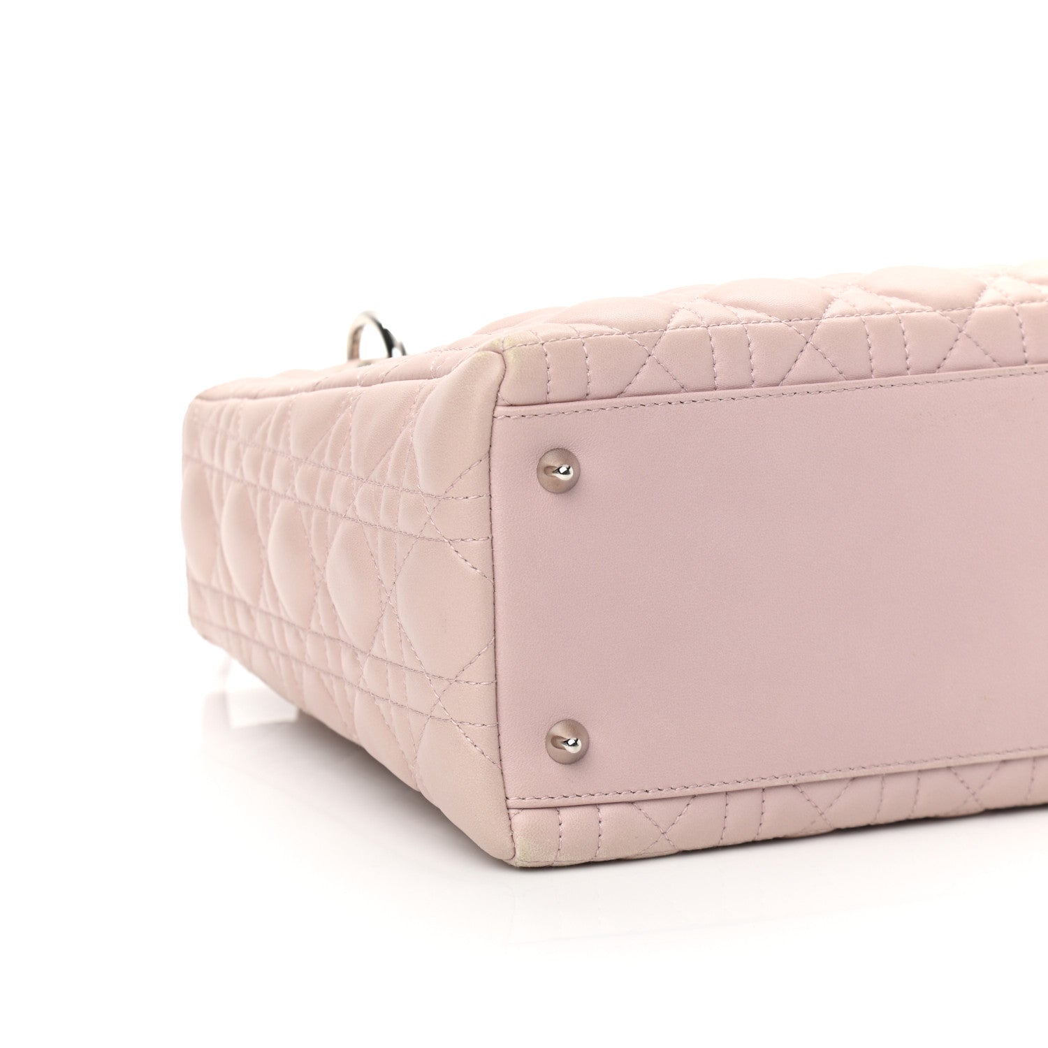 Christian Dior Lambskin Cannage Medium Lady Dior Light Pink 8 of 13