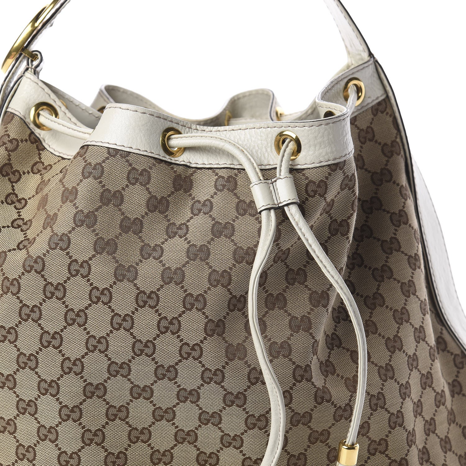 Gucci Monogram Medium Interlocking Icon Shoulder Bag White 6 of 8