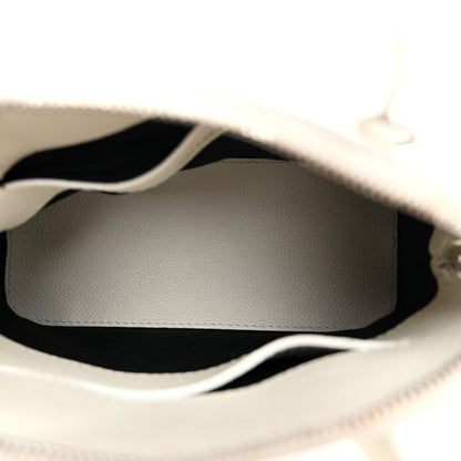 Balenciaga Grained Calfskin XXS Ville Top Handle Bag White Black 5 of 7