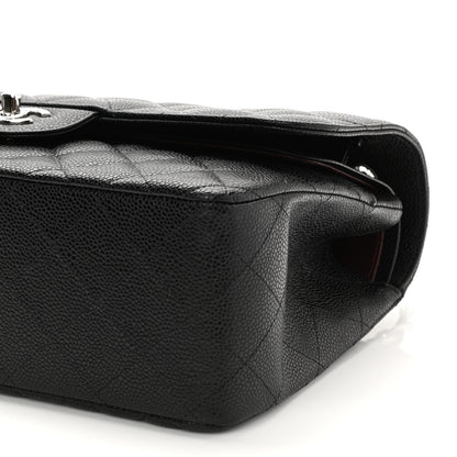 Chanel Caviar Quilted Jumbo Double Flap Black 10 of 11