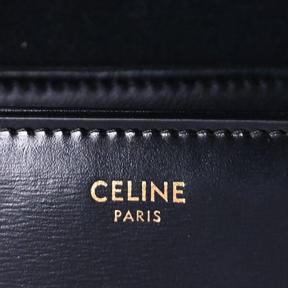 Celine Shiny Calfskin Teen Triomphe  Black 5 of 8