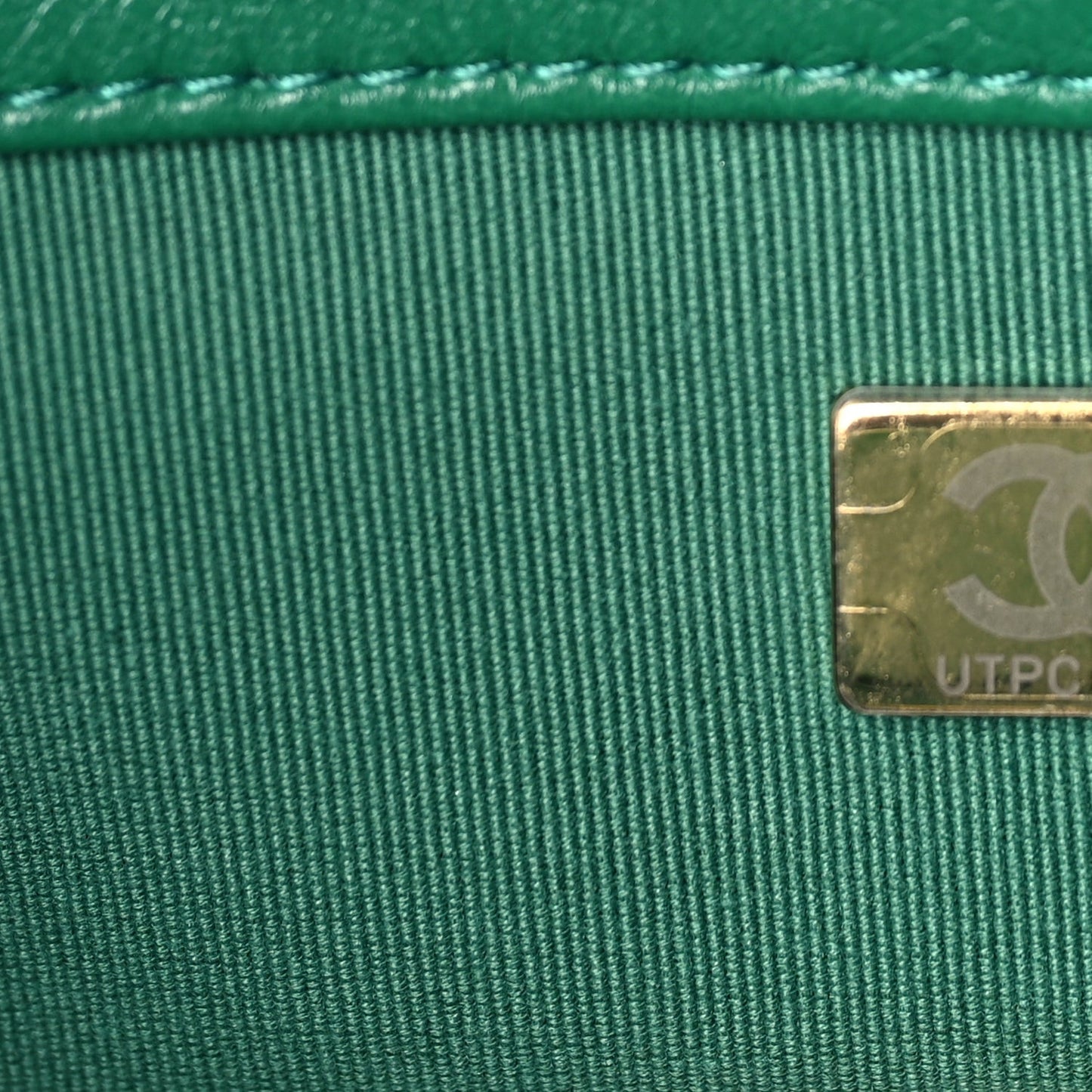 Lambskin Quilted Medium 19 Flap  Green