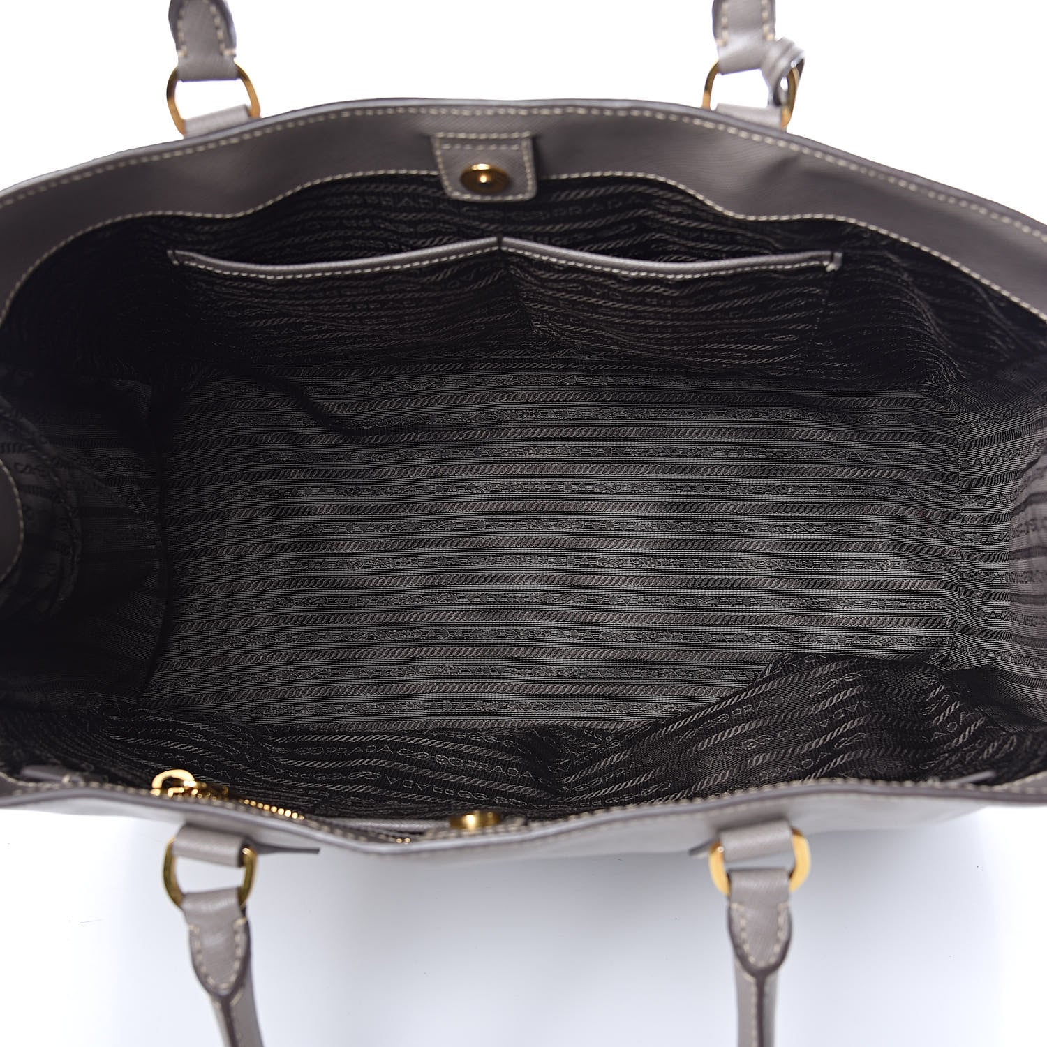 Prada Saffiano Lux Large Tote Argilla 5 of 10