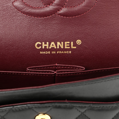 Chanel Lambskin Quilted Medium Double Flap Black 5 of 10