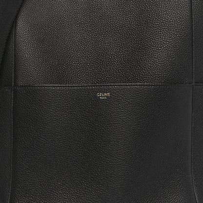 Celine Soft Grained Calfskin Sangle Bucket Bag Black 7 of 9