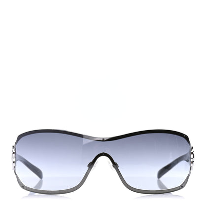 Chanel Swarovski Crystal Camellia CC Sunglasses 4164-B Black 2 of 4
