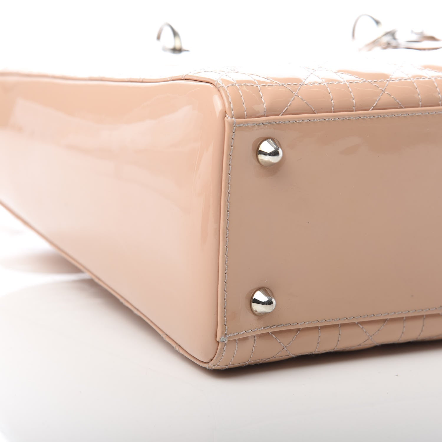 Christian Dior Patent Cannage Large Lady Dior Light Pink 9 of 11