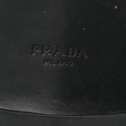 Prada Spazzolato Chocolate Lace Up Loafers 37 Black 8 of 11