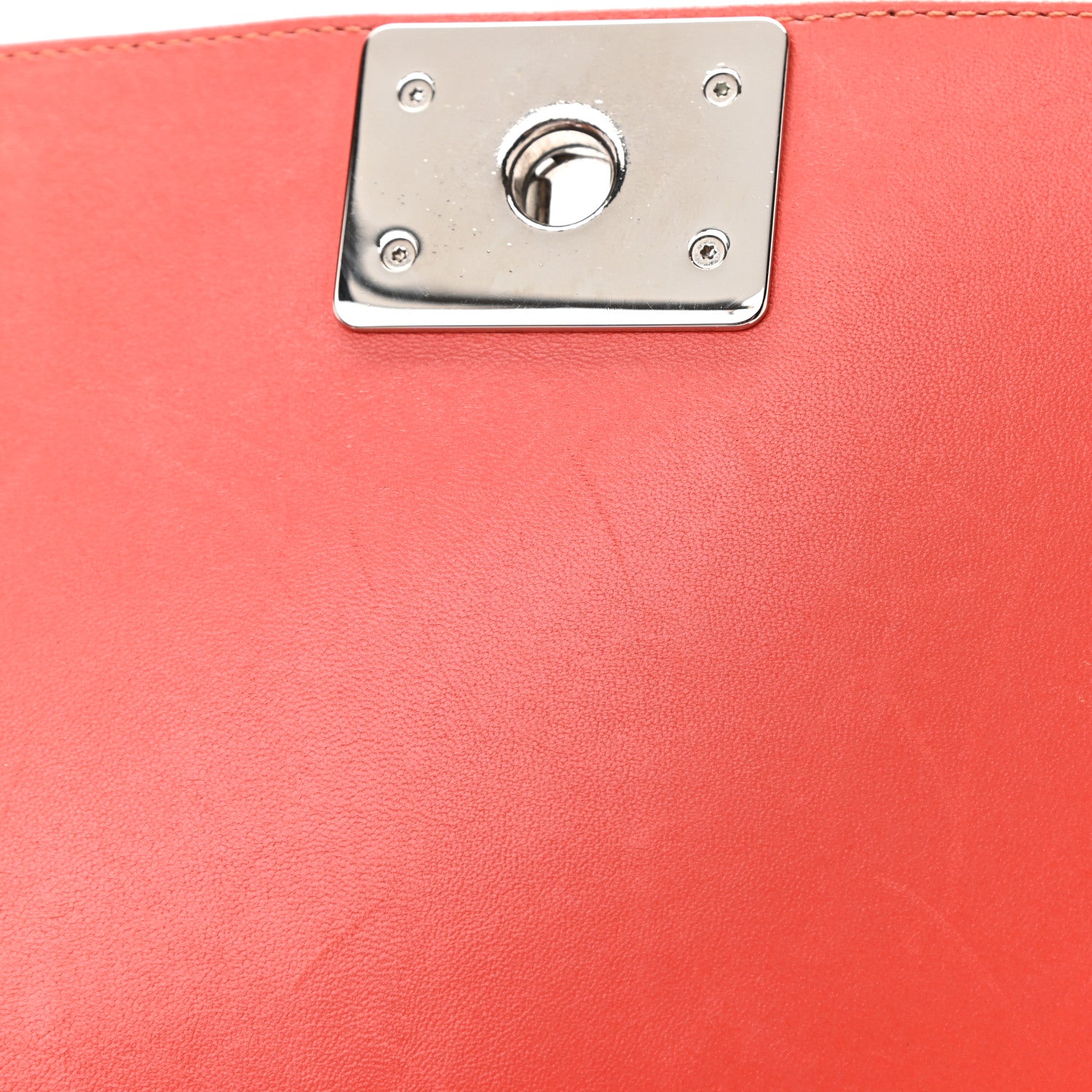 Chanel Lambskin Tweed Medium Boy Flap Coral 10 of 17