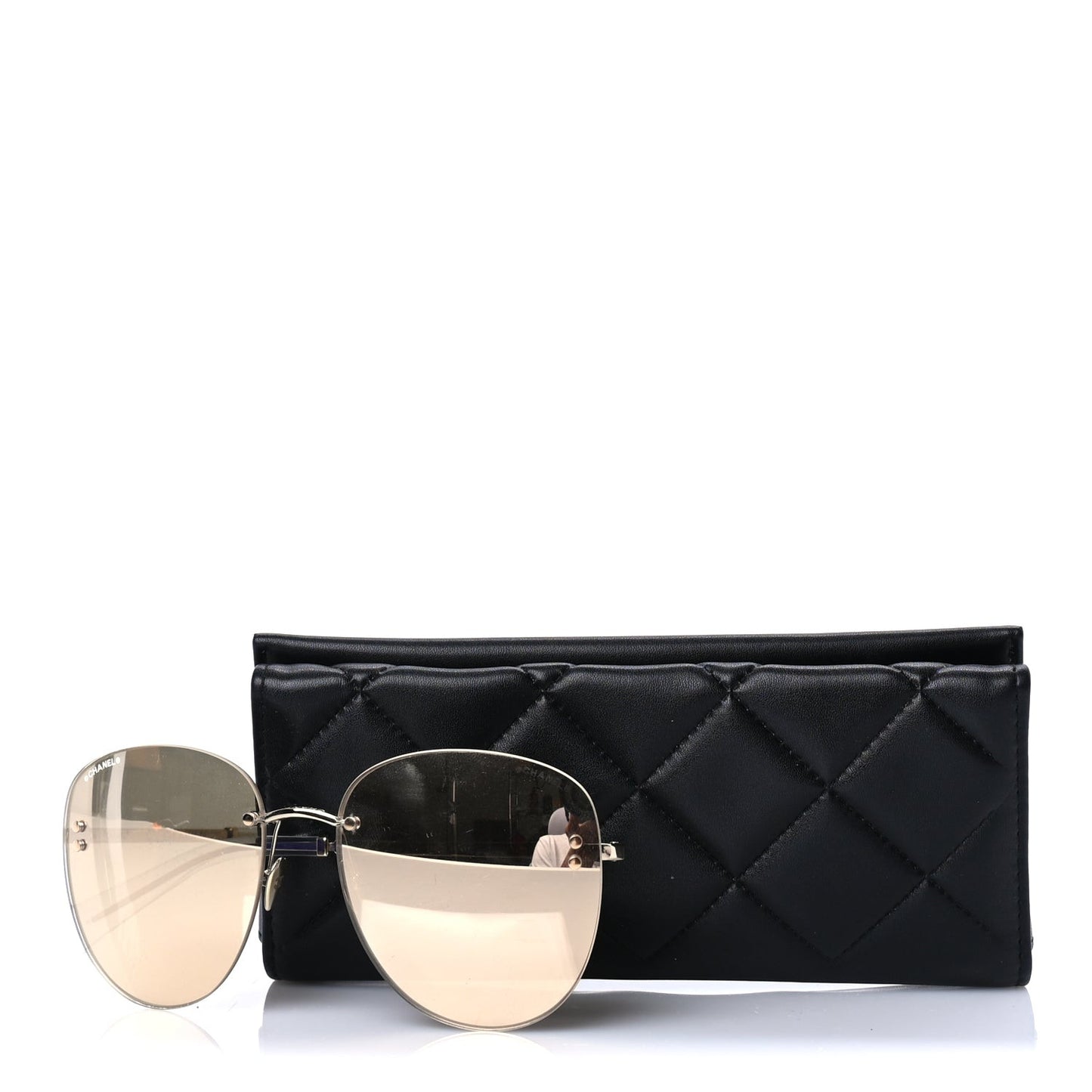 Metal Mirrored Sunglasses 71307 Gold