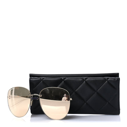 Chanel Metal Mirrored Sunglasses 71307 Gold 7 of 7