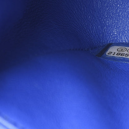 Chanel Lambskin Quilted Mini Rectangular Flap Blue 6 of 10