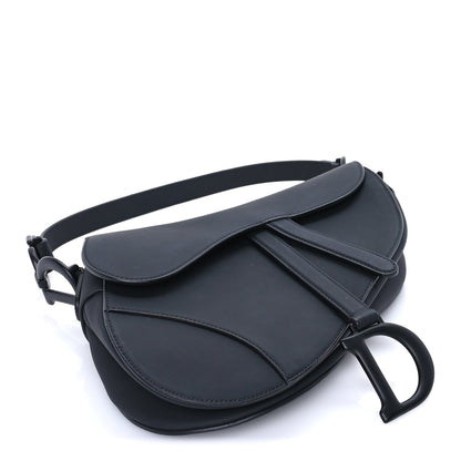 Christian Dior Ultra Matte Calfskin Saddle Bag Black 3 of 7