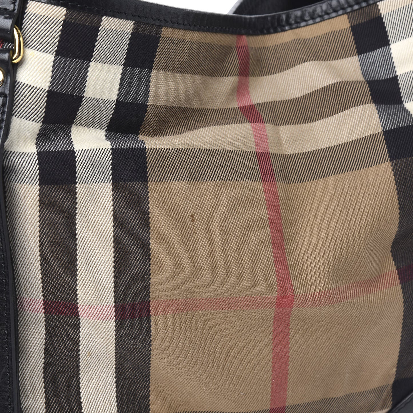 House Check Small Canterbury Tote Black