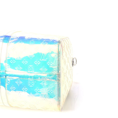Louis Vuitton PVC Monogram Keepall Bandouliere 50 Iridescent Prism 8 of 8