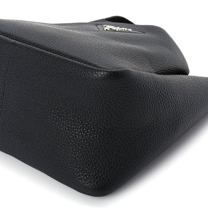 Prada Vitello Daino Soft Small Dynamique Tote Black 8 of 8