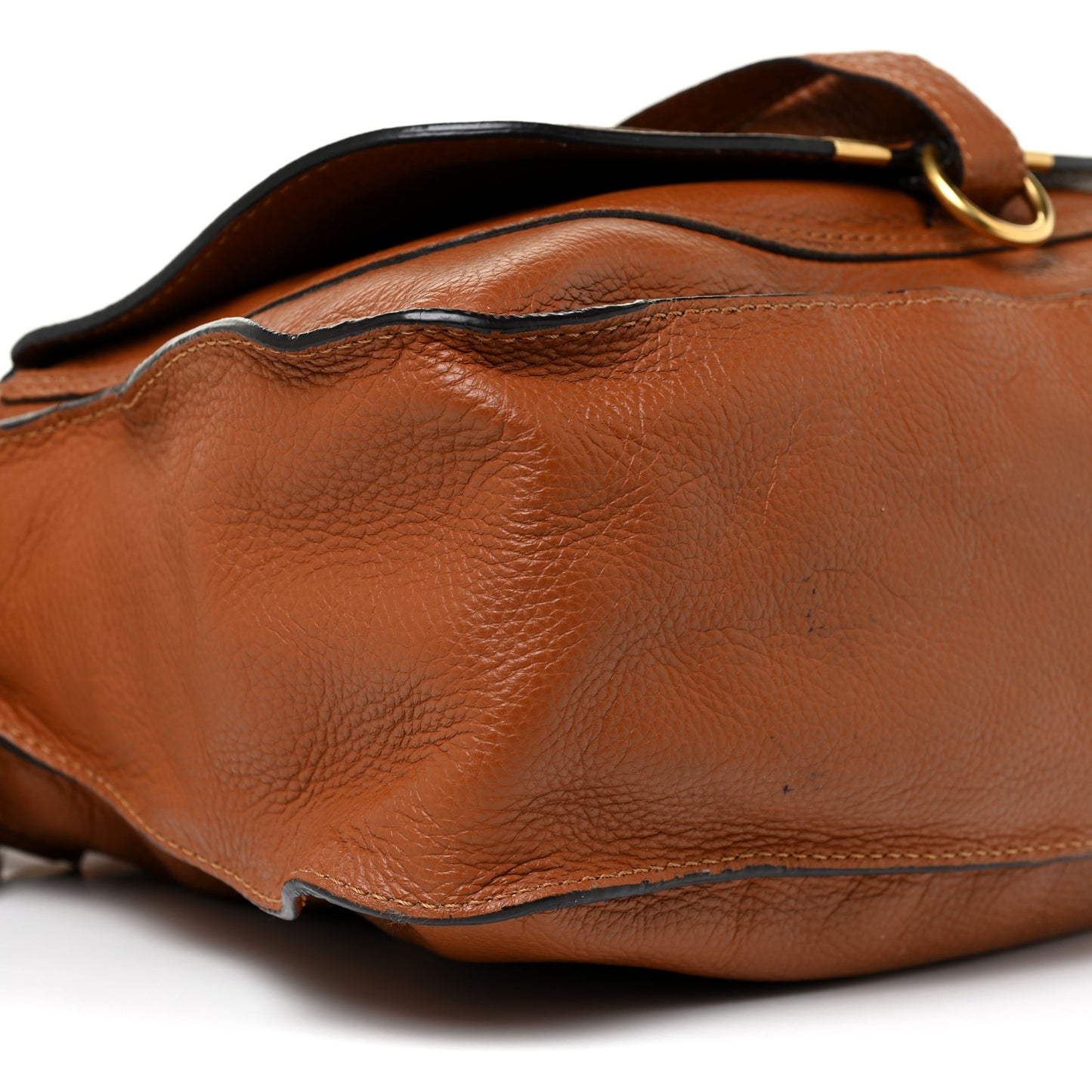 Calfskin Small Marcie Satchel Tan