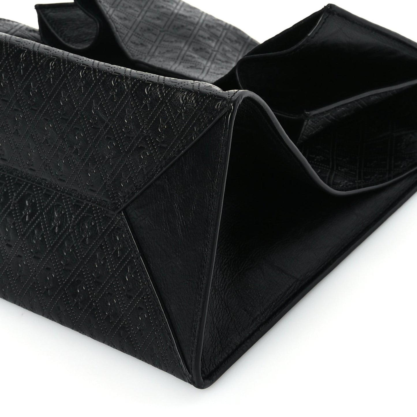 Calfskin Monogram Deli Paper Bag Vintage Black