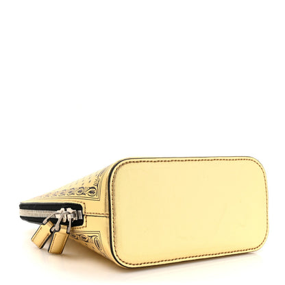 Gucci X SEGA Calfskin GUCCY Stars Mini Dome Shoulder Bag Gold 4 of 7