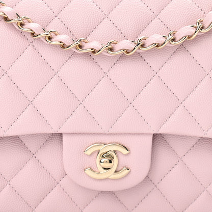 Chanel Caviar Quilted Medium Double Flap Light Pink 8 of 10