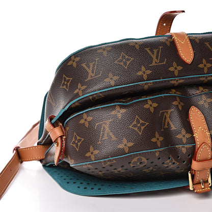 Louis Vuitton Monogram SC Flore Saumur Teal 8 of 11