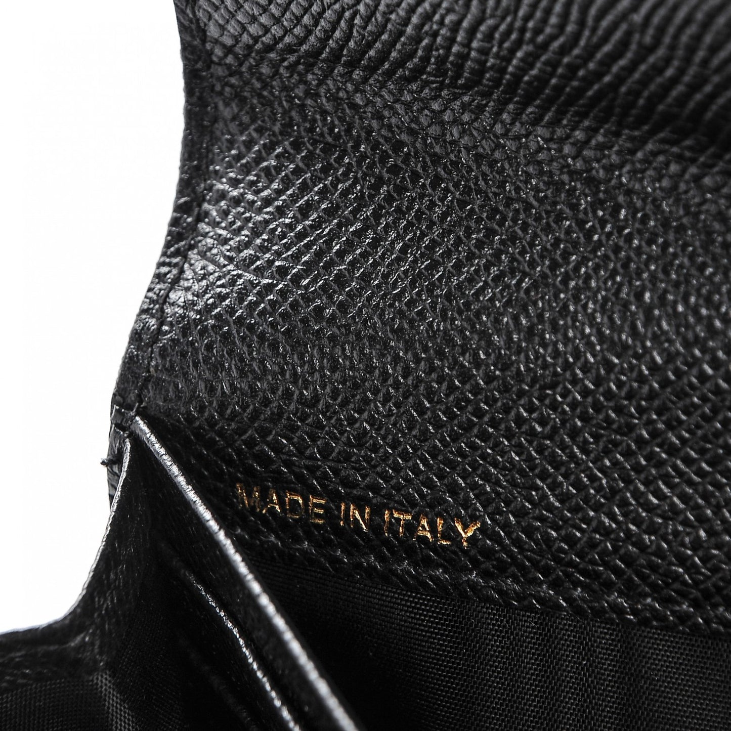 Calfskin Continental Flap Wallet Black