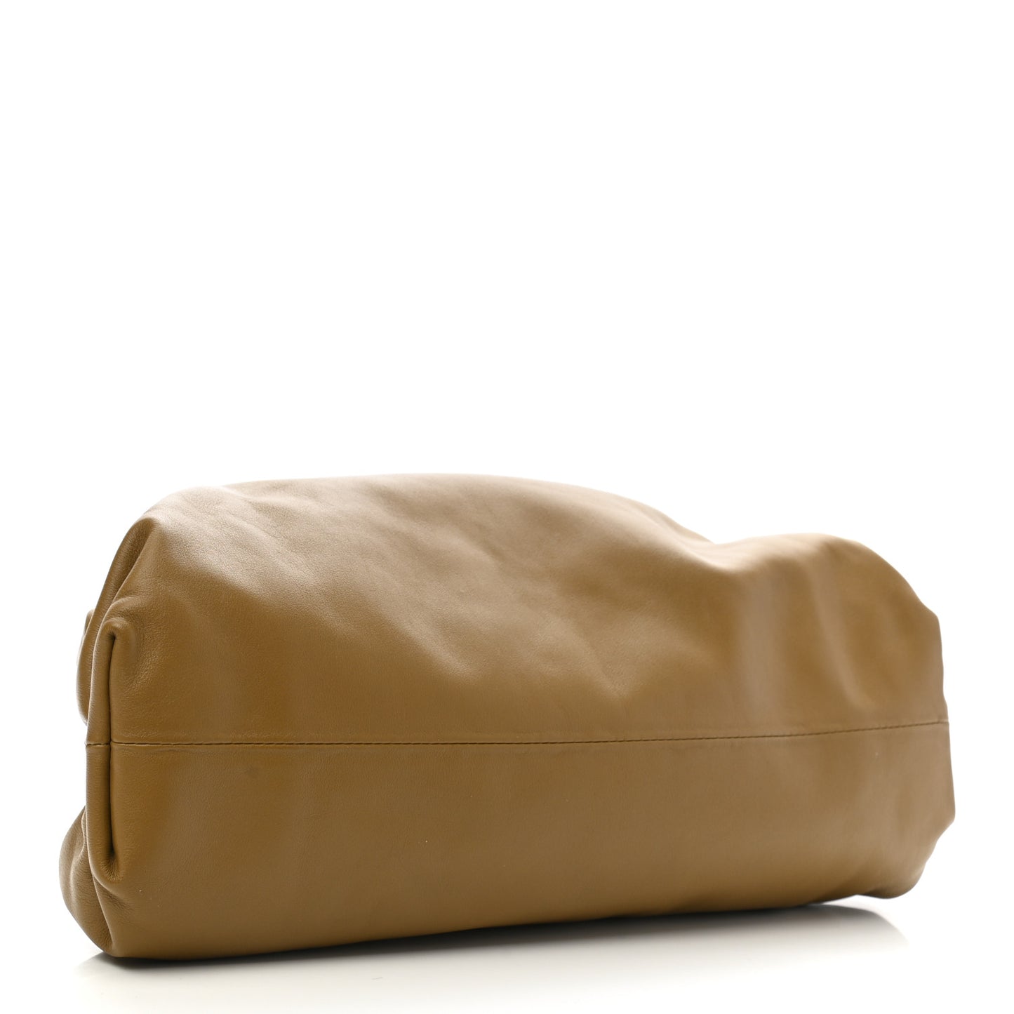 Smooth Butter Calf The Pouch Oversized Clutch Moutarde