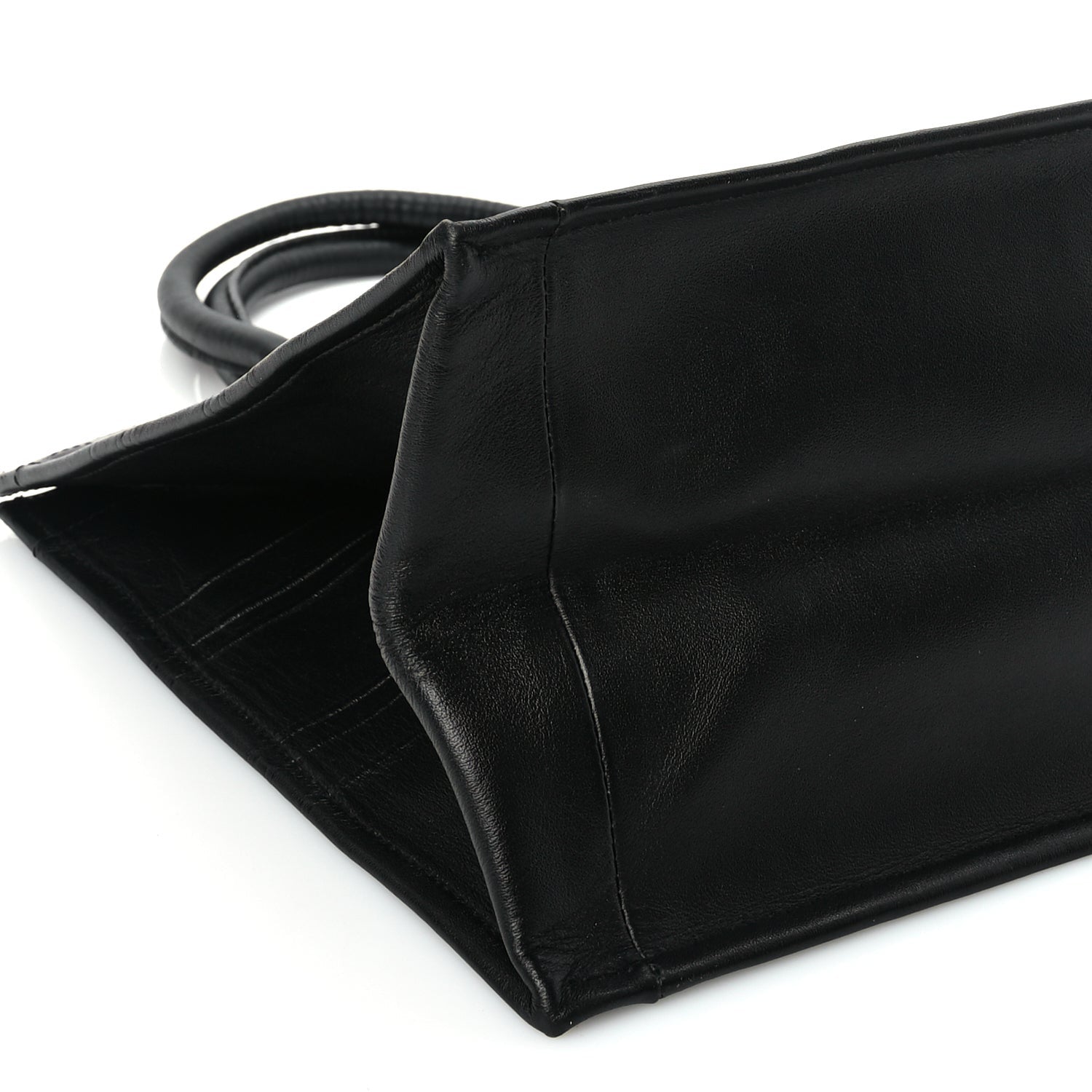 Christian Dior Calfskin Embossed Medium Book Tote Black 7 of 8