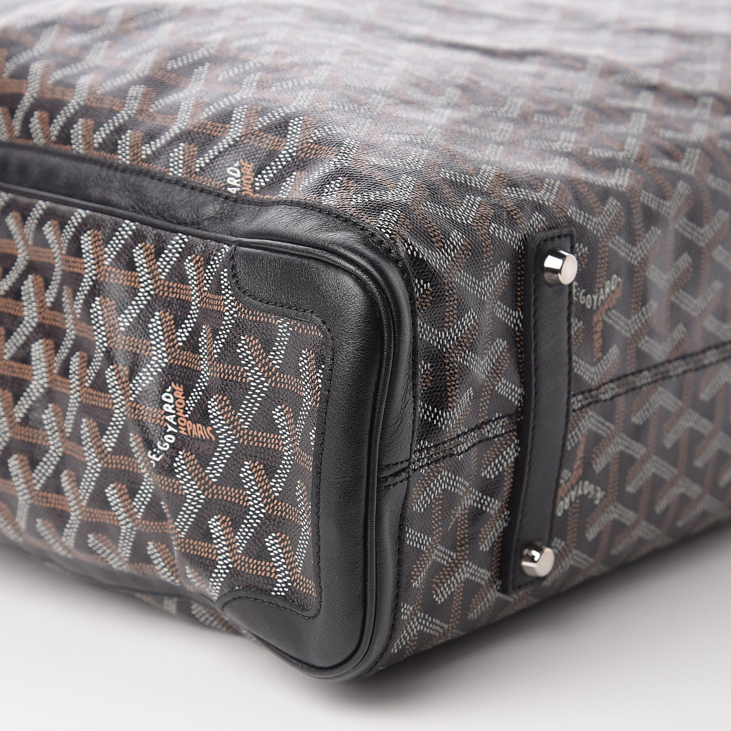 Goyard Goyardine Voltaire Tote Black 6 of 9