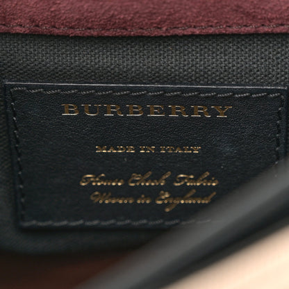 Burberry Derby Calfskin House Check Small Macken Crossbody Bag Tan 6 of 7