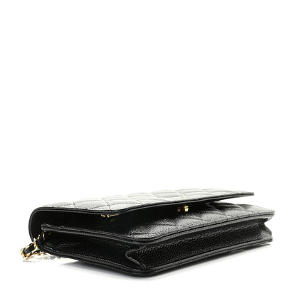 Chanel Caviar Quilted Wallet On Chain WOC Black 4 of 9