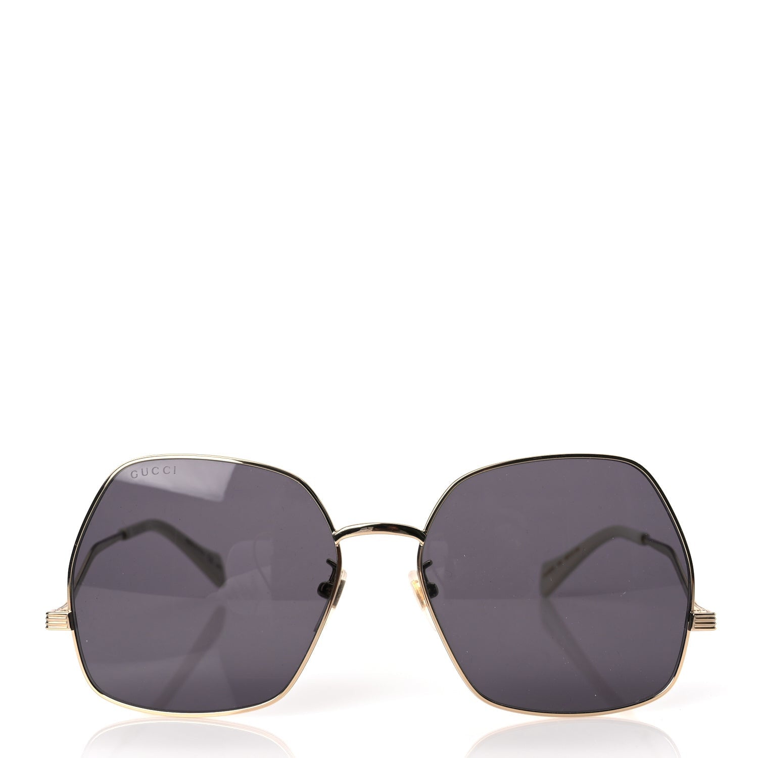 Gucci Metal Frame Sunglasses GG0972S Gold 3 of 7