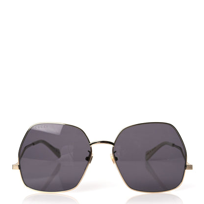 Gucci Metal Frame Sunglasses GG0972S Gold 3 of 7