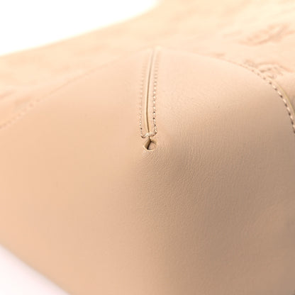 MCM Calfskin Ottomar Monogram Medium Klara Hobo Beige 9 of 11