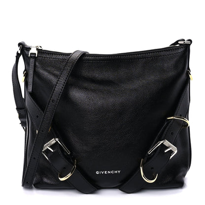 Givenchy Crinkled Calfskin Small Voyou Bag Black 1 of 7